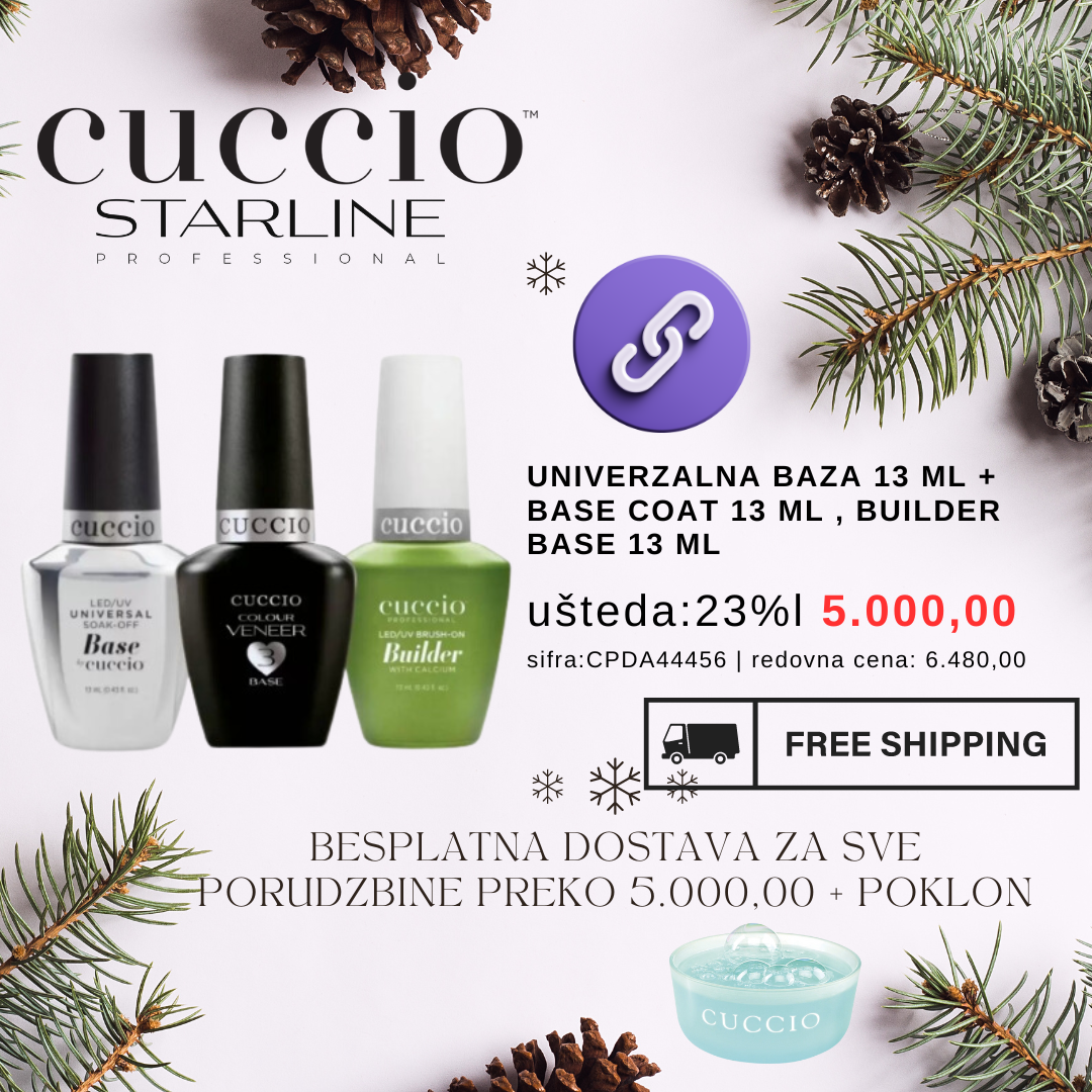 Univerzalna baza 13 ml + Base Coat 13 ml , Builder Base 13 ml