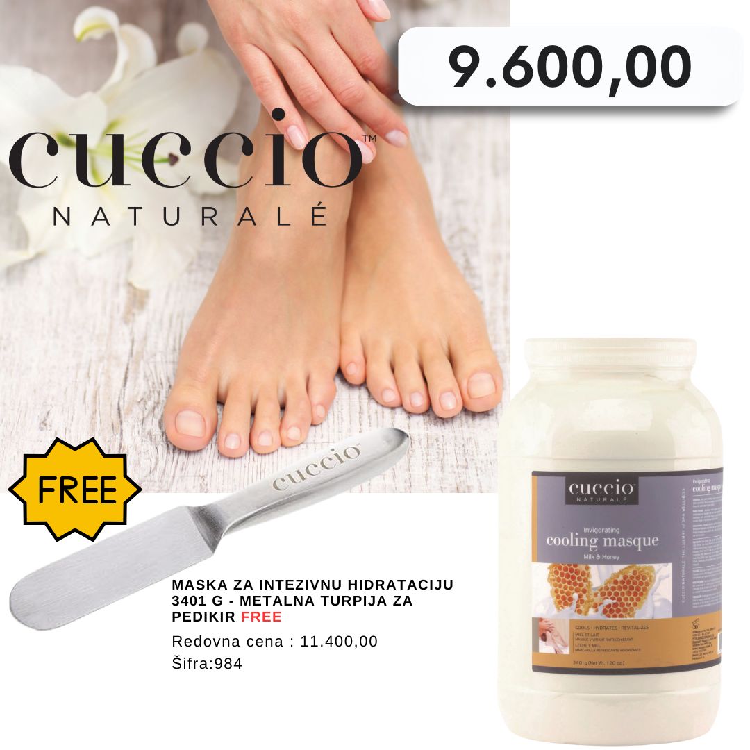 Maska za intezivnu hidrataciju   3401 g - metalna turpija za pedikir free