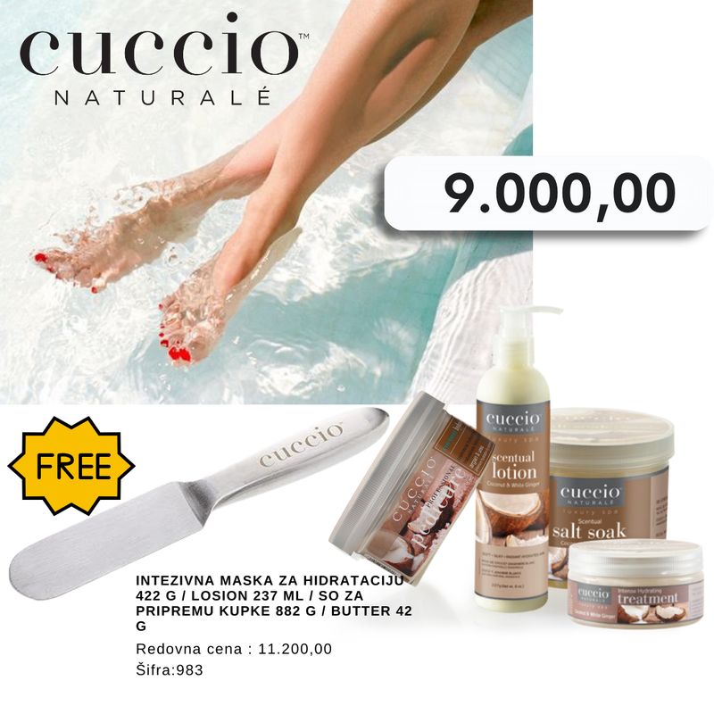 Intezivna maska za hidrataciju 422 g / losion 237 ml / so za pripremu kupke 882 g / butter 42 g