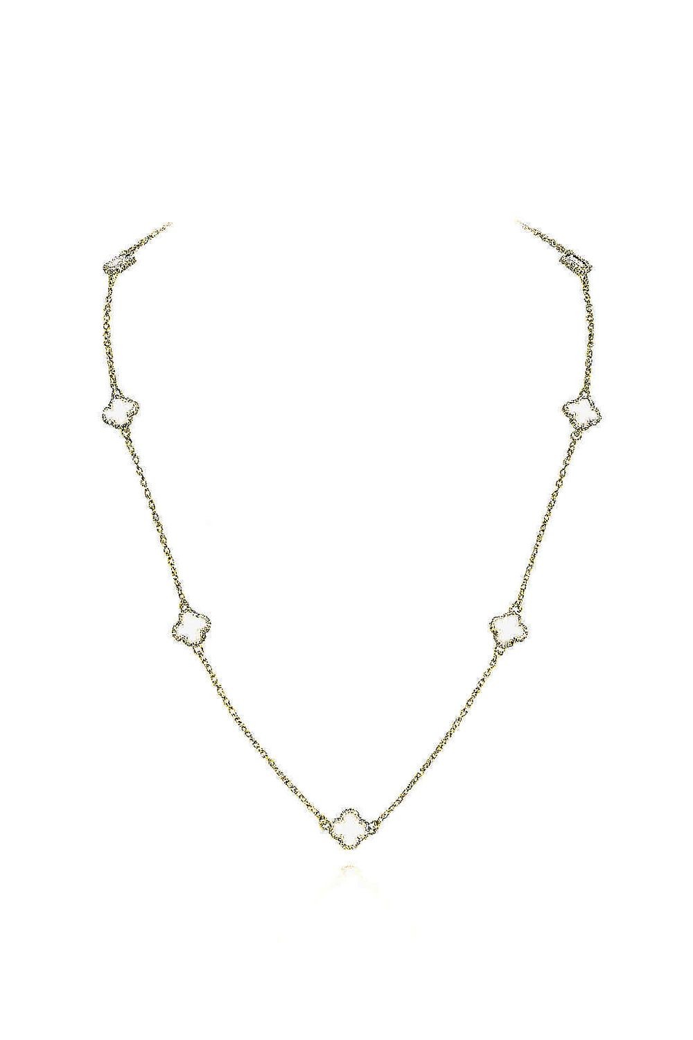 Ogrlica Noir Clover Elegance