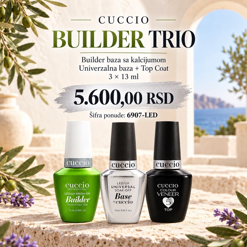 Bilder baza sa kalcijumom + Univerzalna baza+ Top Coat  3 x 13 ml