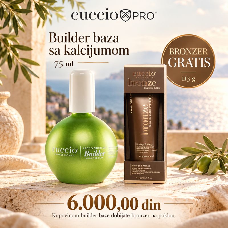 Builder Baza sa kalcijumom 75 ml + butter bronzer 113 g FREE