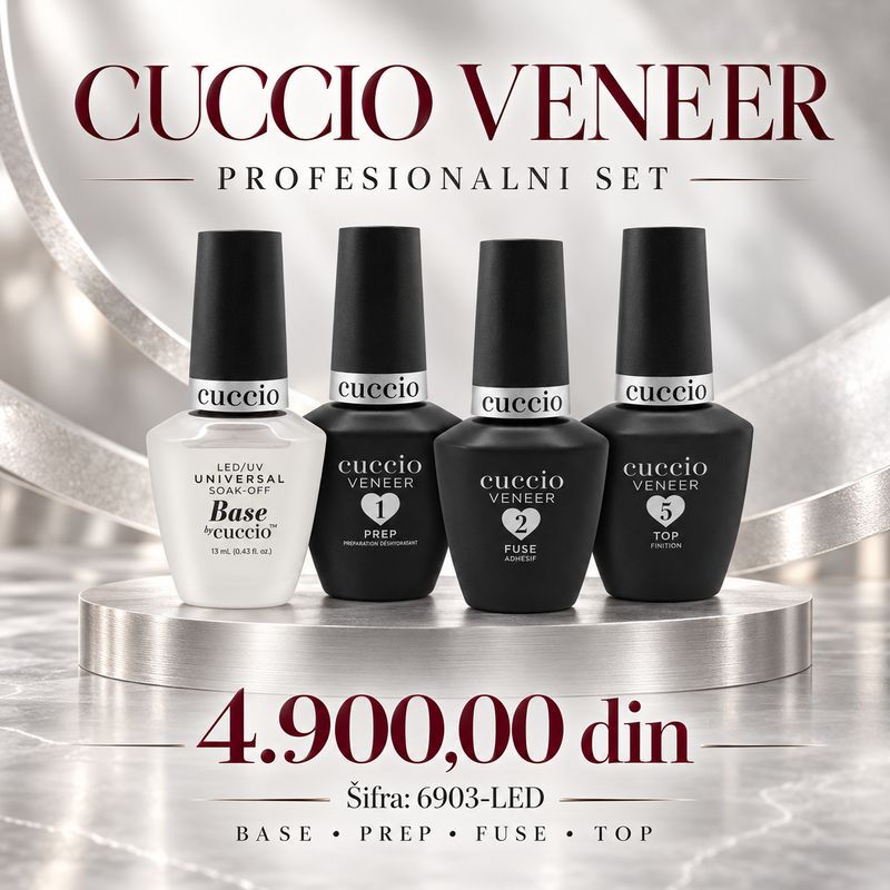 Univerzalna baza 13 ml + Prep 13 ml, Fuse 13 ml , Top Coat 13 ml