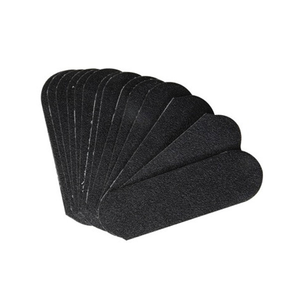 Metalna turpija za pete sa abrazivnim nastavcima 50×80 grit (crni) &amp; 50×180 grit (beli)
