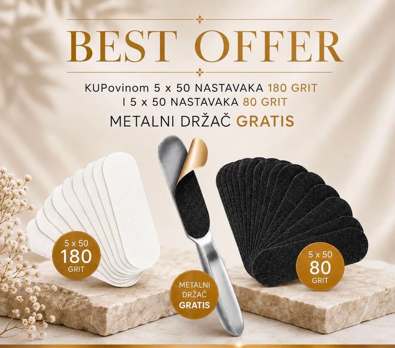 Zamenski nastavci za turpiju 10 kom - Metalna turpija FREE Zamenski nastavci za turpiju 10 kom - Metalna turpija FREE