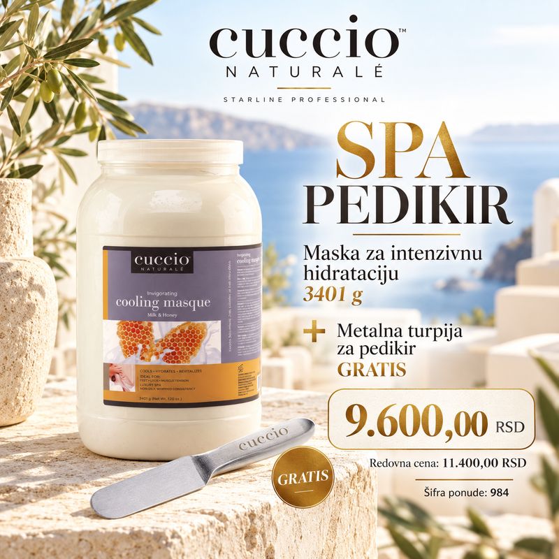 Maska za intezivnu hidrataciju   3401 g - metalna turpija za pedikir free