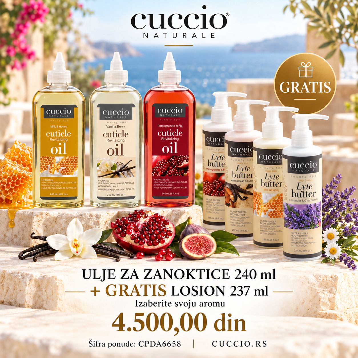 Ulje za zanoktice 240 ml + Lyte Butter 237 ml FREE