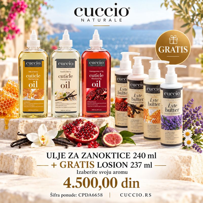 Ulje za zanoktice 240 ml + Lyte Butter 237 ml FREE