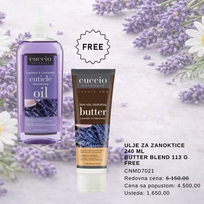 ulje za zanoktice 240 ml Butter Blend 113 g FREE