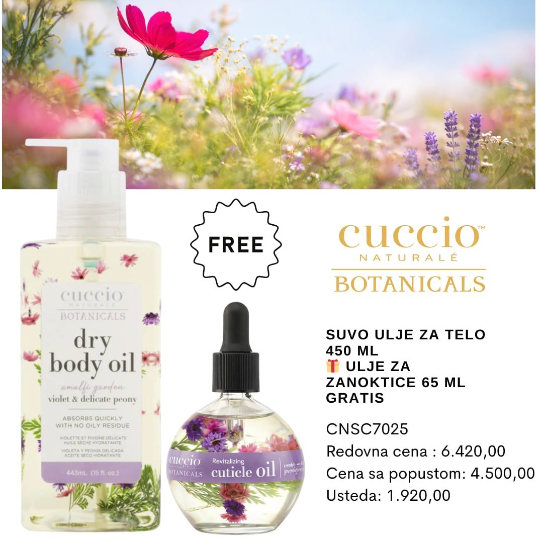 Suvo ulje za telo 450 ml 🎁 Ulje za zanoktice 65 ml GRATIS