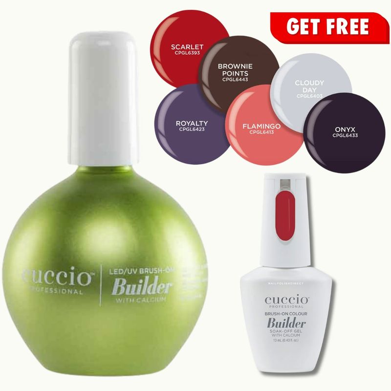 Brush-On Builder with Calcium 75 ml  GRATIS Builder gel 13 ml