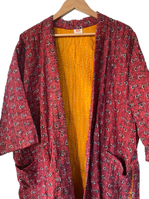 Kantha Kimono Lang Onesize