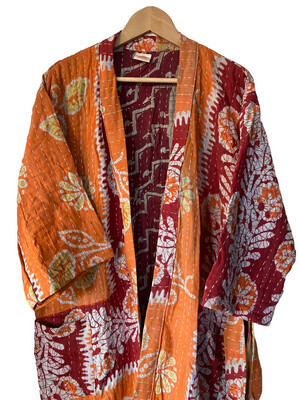 Kantha Kimono Lang Onesize
