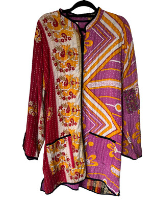 Kantha Kimono Met Knoopjes L