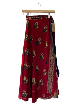 Zijden Wikkelrok/ Silk Wraparound Gipsy Skirt