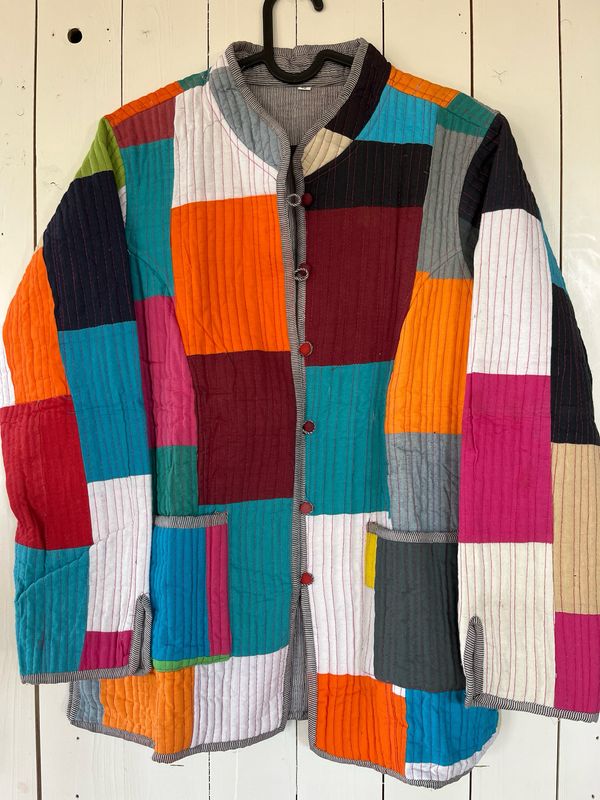 kantha patchwork kimono jas