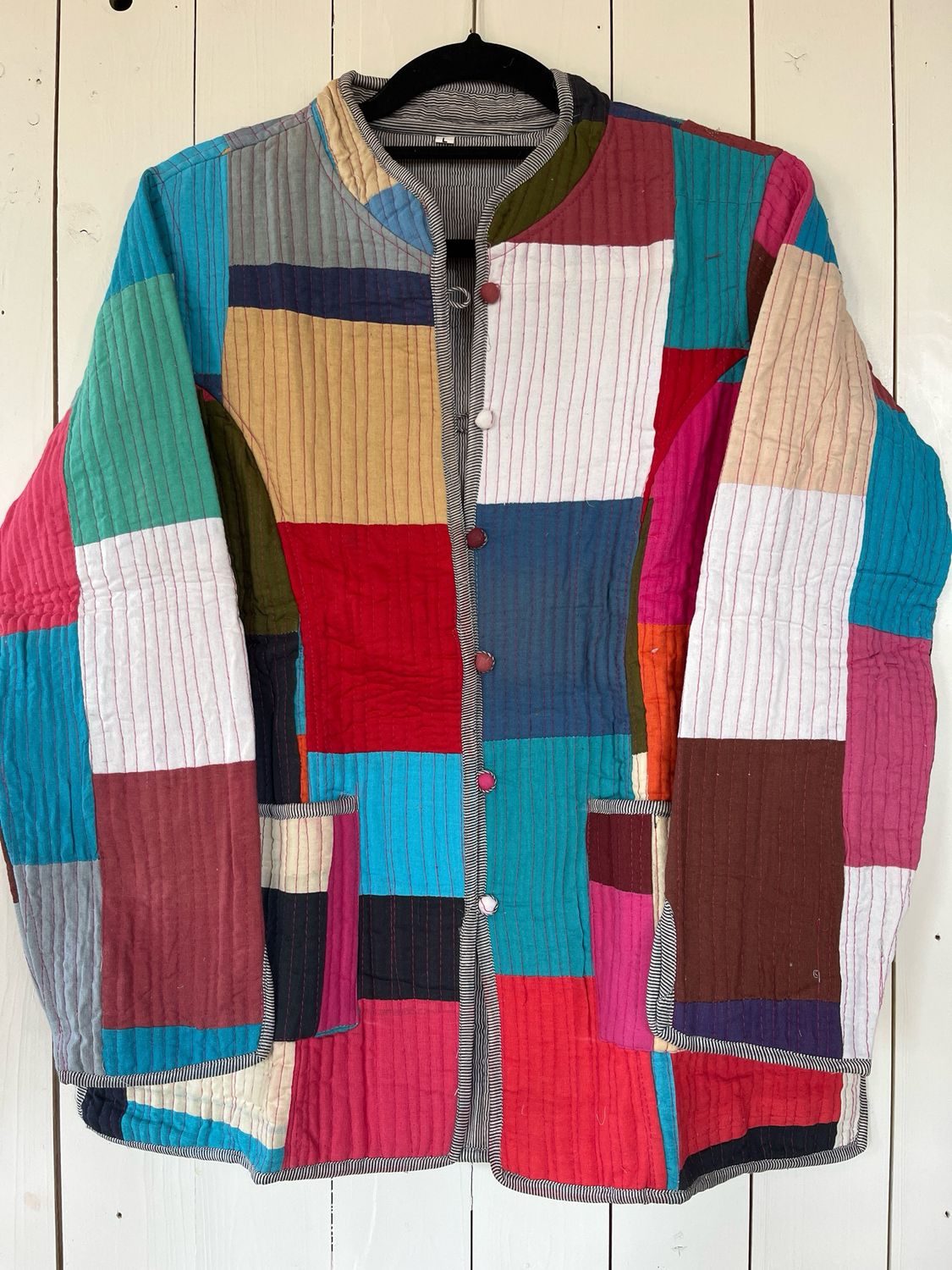 kantha patchwork kimono jas