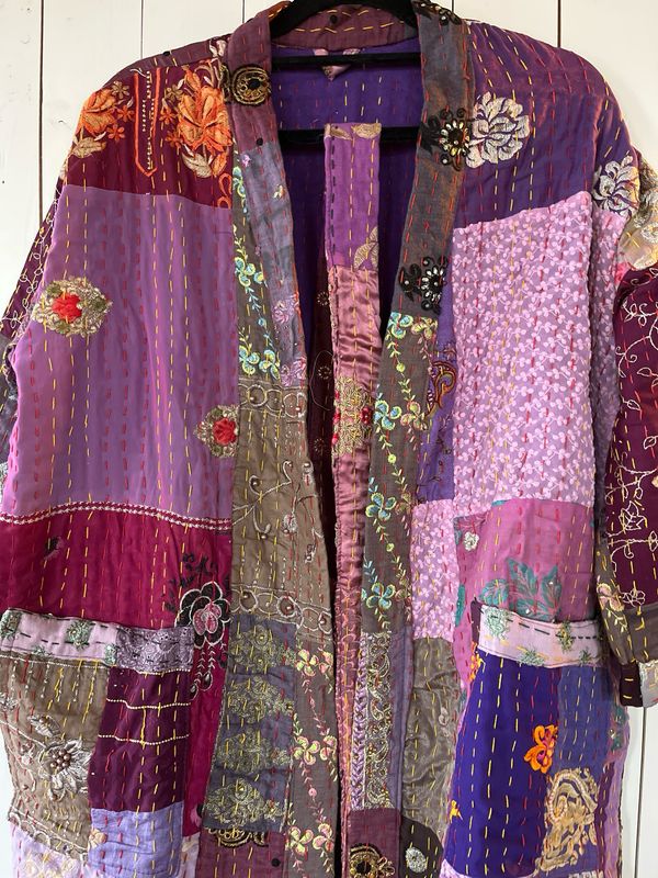 Kantha patchwork Kimono Lang