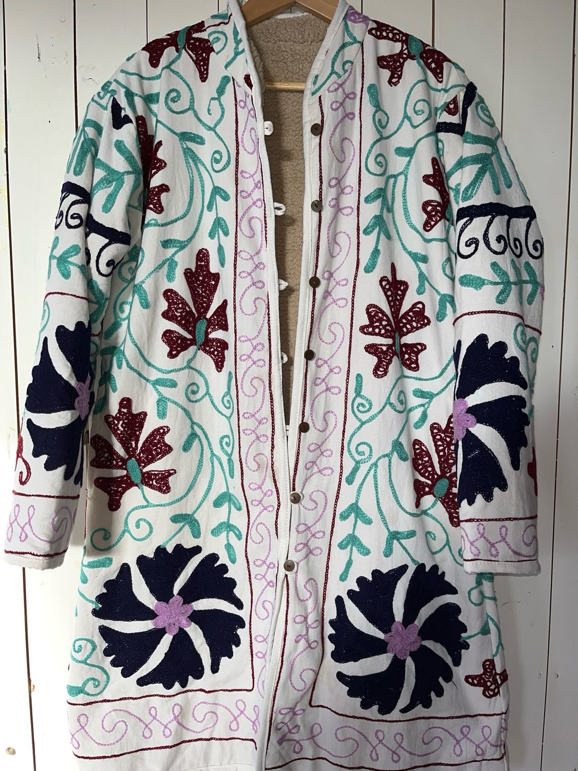 Suzani jas lang gevoerd