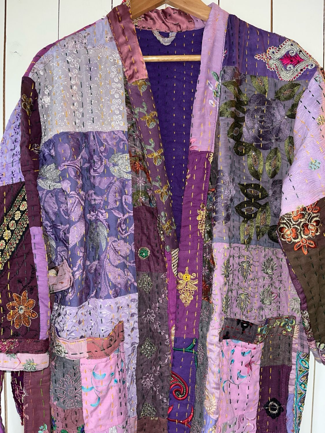 Kantha patchwork Kimono Lang