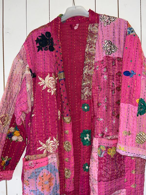 Kantha patchwork Kimono Lang