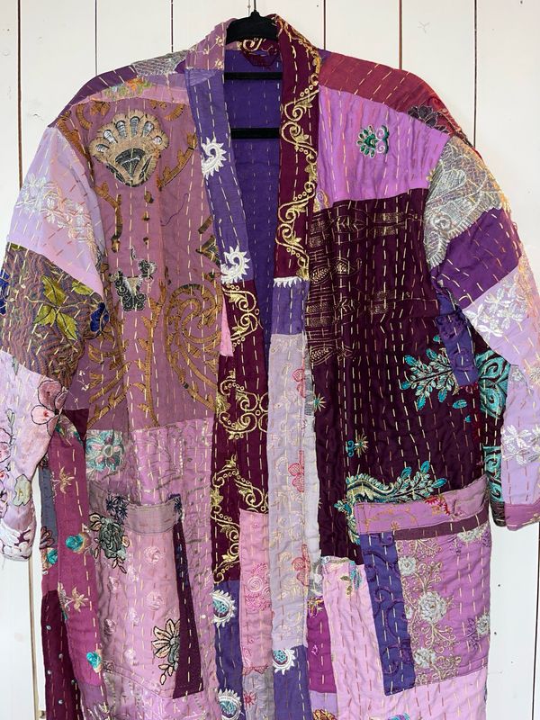 Kantha patchwork Kimono Lang