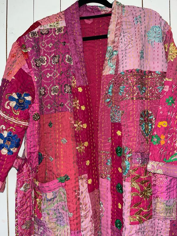 Kantha patchwork Kimono Lang