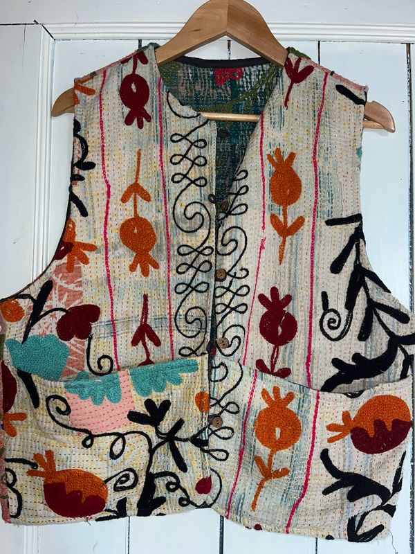 Suzani Hesje Kantha Vintage