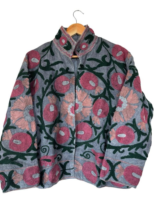 Katoenen suzani jasje ‘mandala’