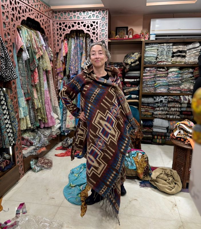 Vest warm lang Aztek