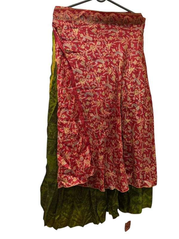 Wikkelrok recyclede sari