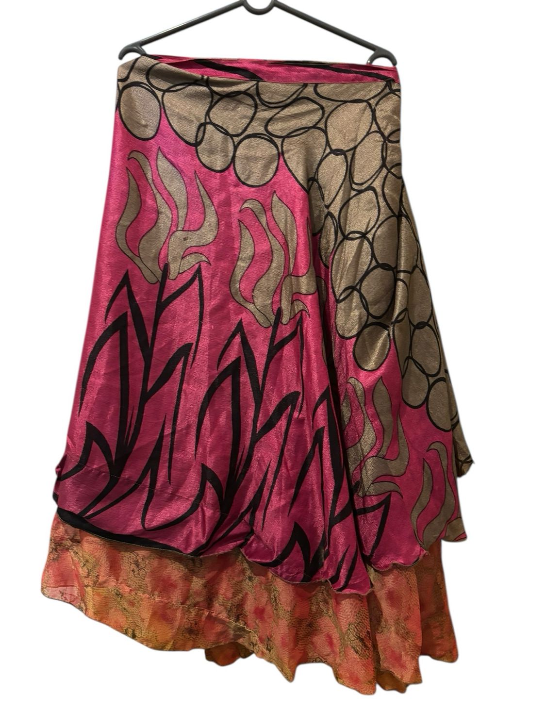 Wikkelrok recyclede sari