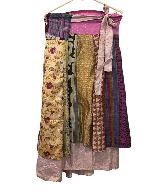 Wikkelrok recyclede sari