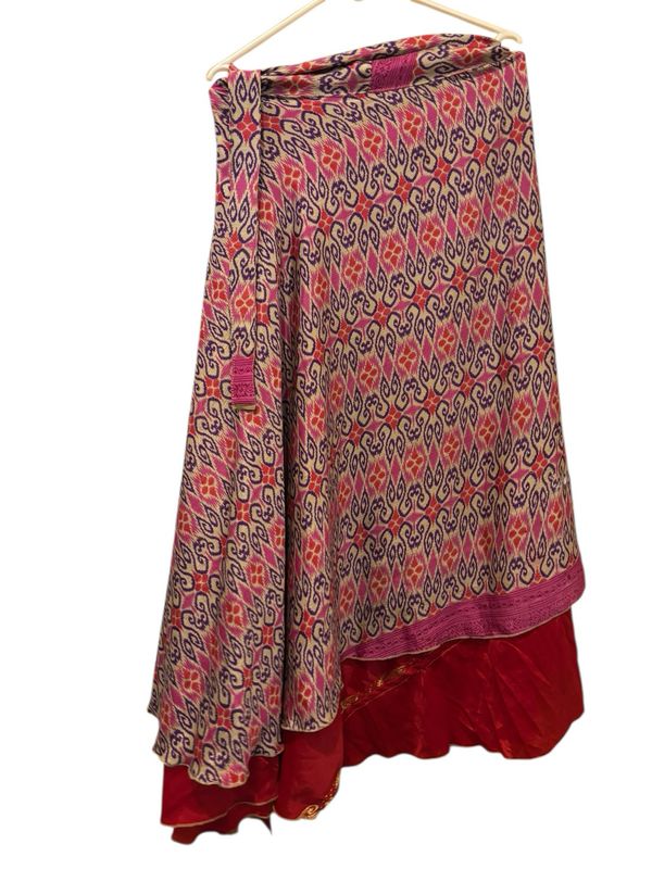 Wikkelrok recyclede sari