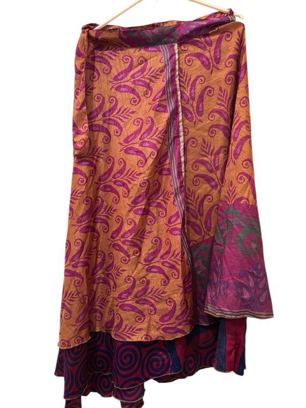 Wikkelrok recyclede sari