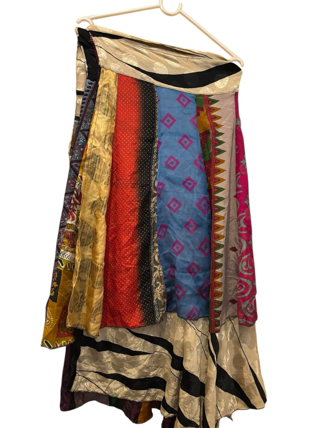 Wikkelrok recyclede sari