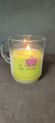 bougie personnalisée les orchidées une passion