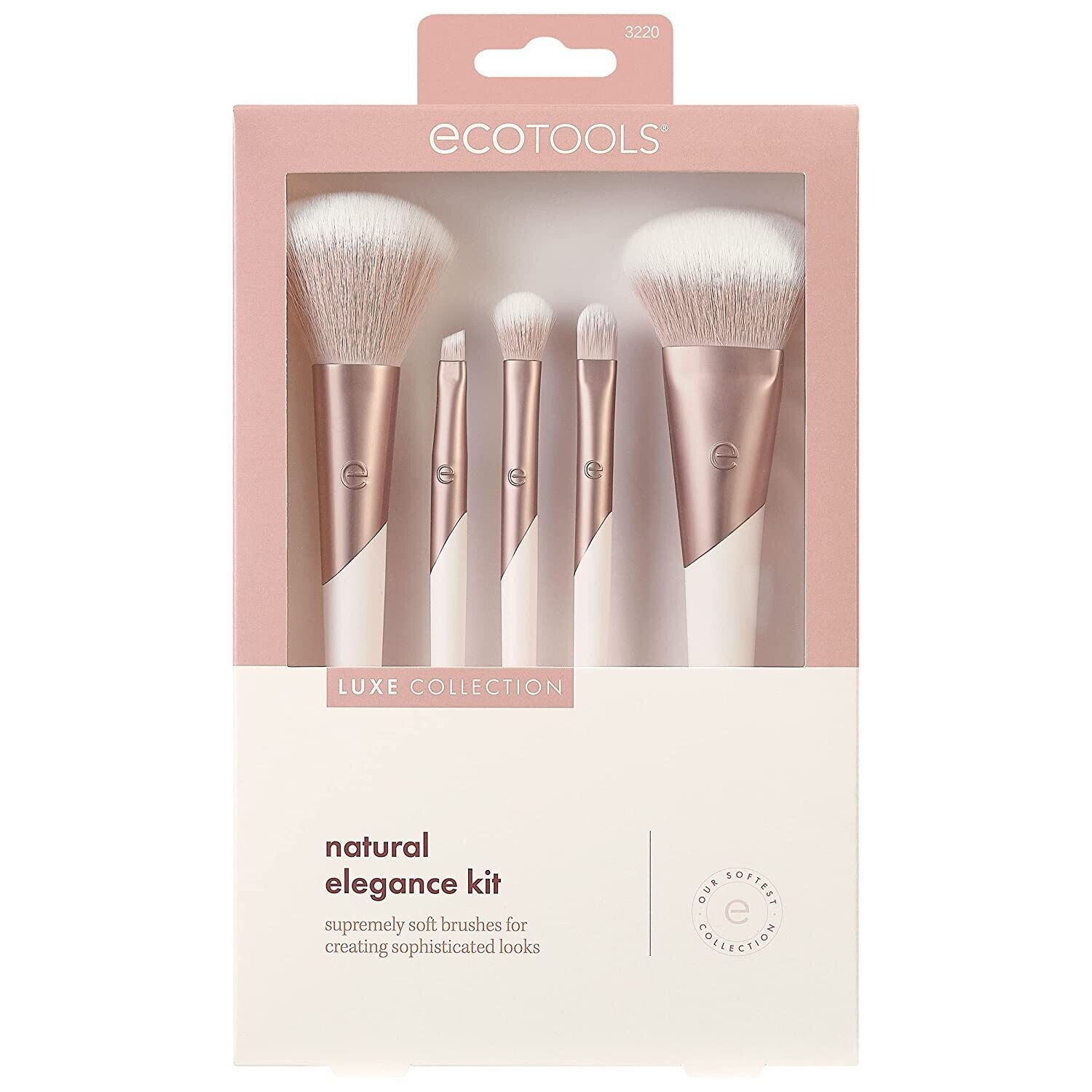 EcoTools Luxe Natural Elegance Professional Face Makeup &amp; Foundation Brush Set