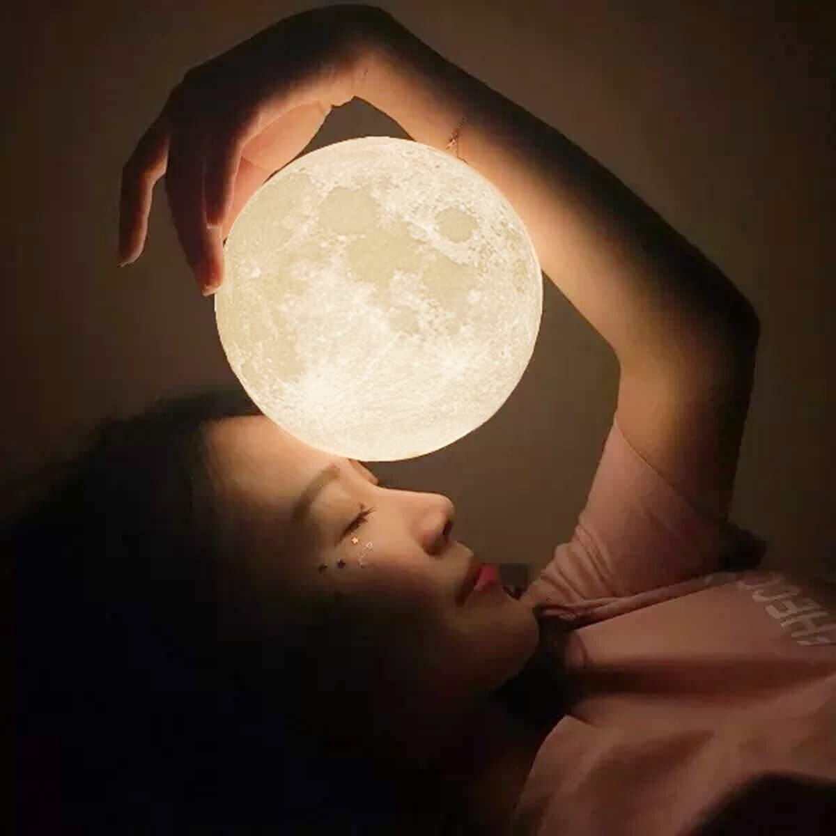 Mydethun Moon Lamp (5.9 inch) - 3D Lunar Lamp - Moon Light - Night Lights for Kids