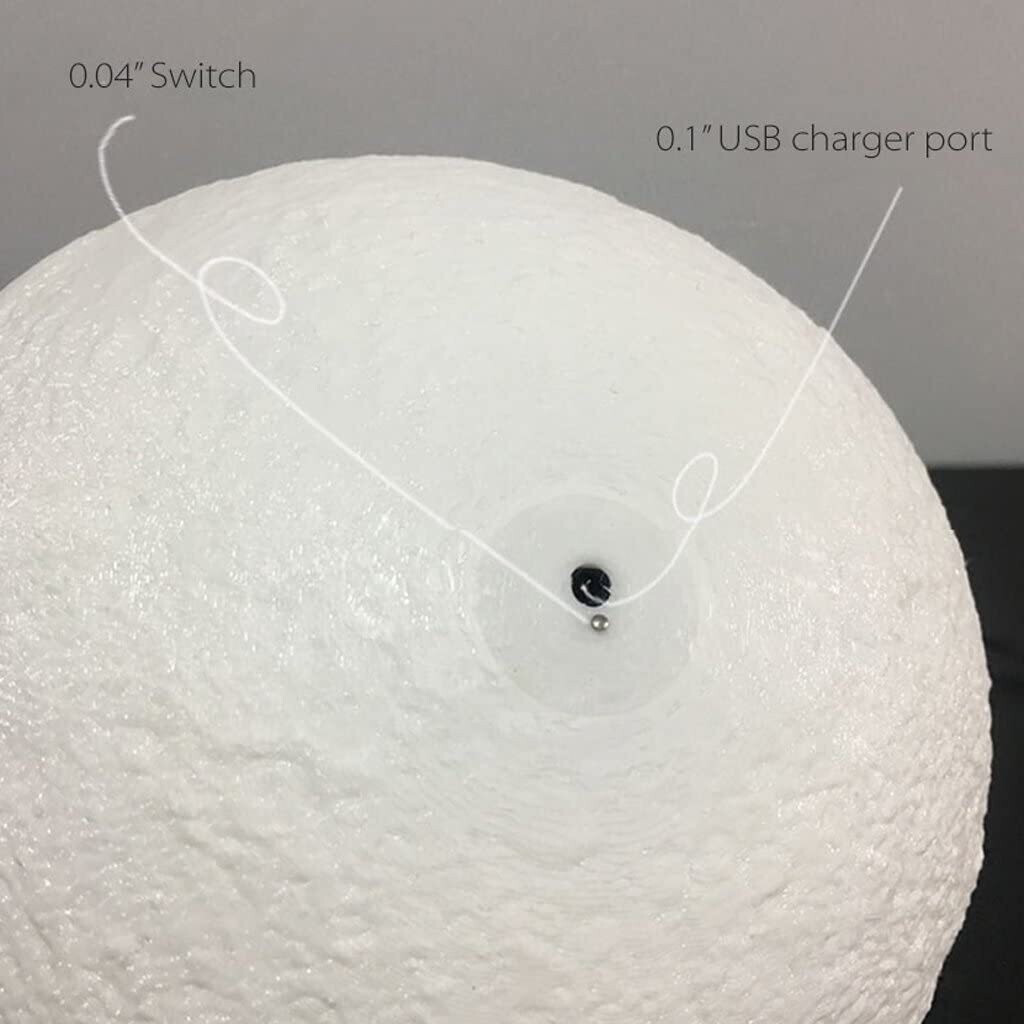 Mydethun Moon Lamp (5.9 inch) - 3D Lunar Lamp - Moon Light - Night Lights for Kids