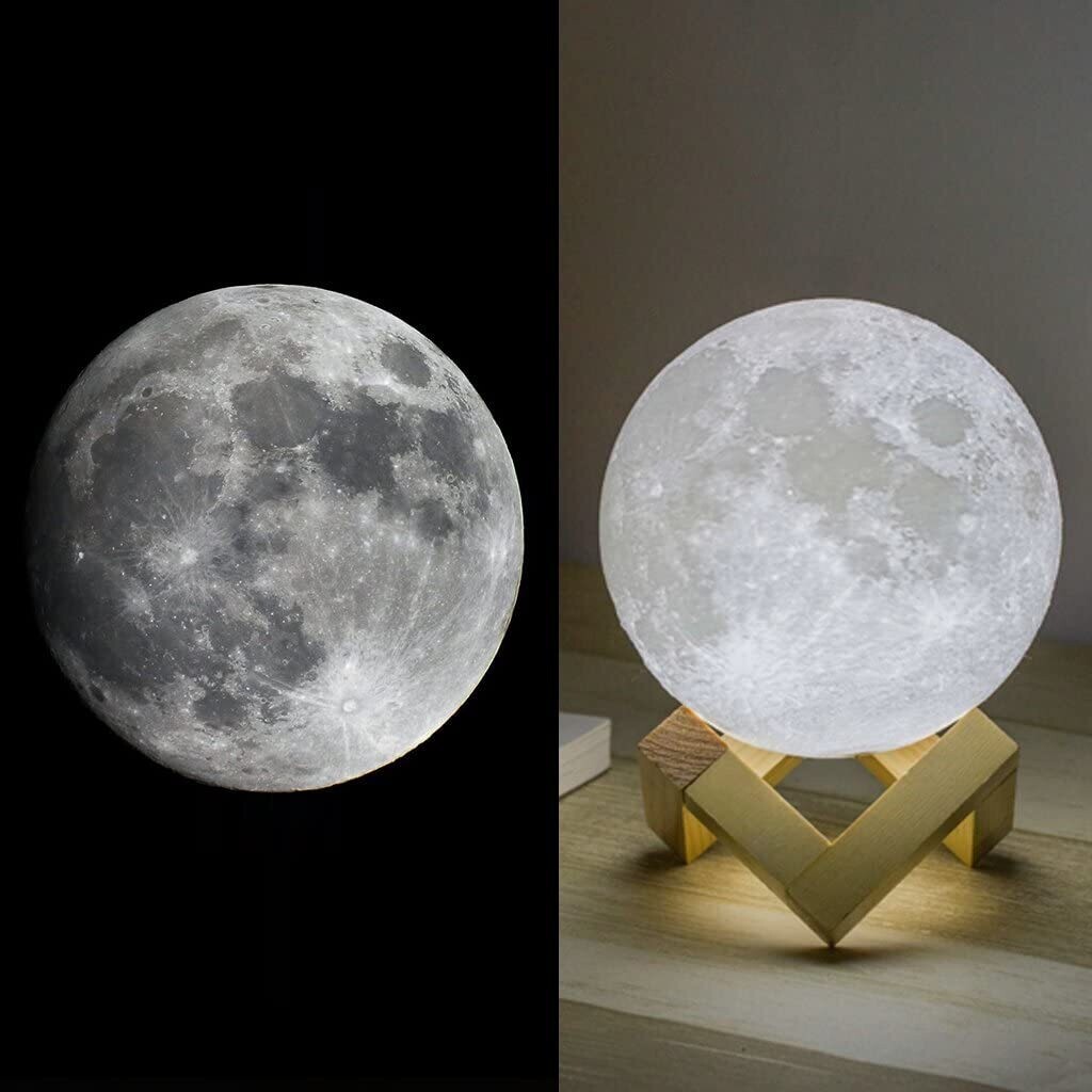 Mydethun Moon Lamp (5.9 inch) - 3D Lunar Lamp - Moon Light - Night Lights for Kids