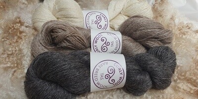 Curly Wool Yarn - 2 Ply
