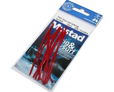 Tubicino Mustad 9988 fluo red