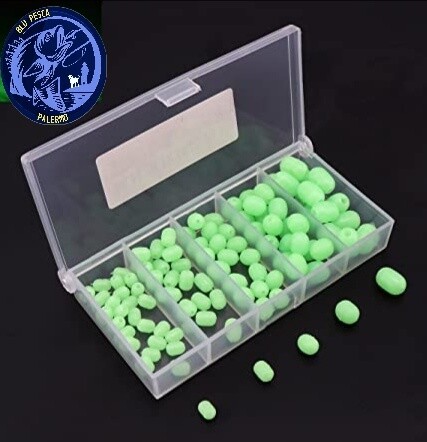 Scatola 100 Palline Ovali fluo soft