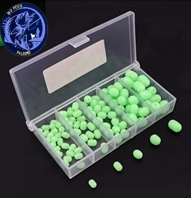 Scatola 100 Palline Ovali fluo soft