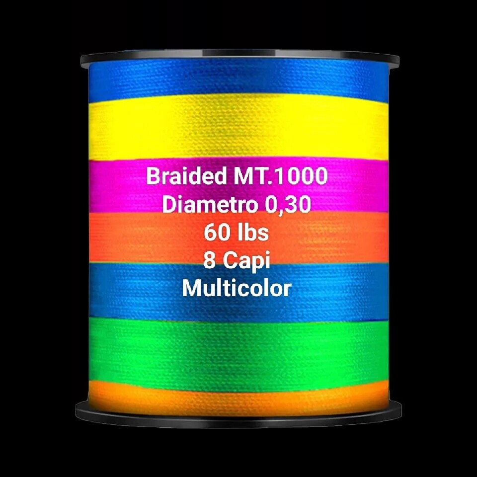 Bobina Braid 8capi 1000mt Multicolor