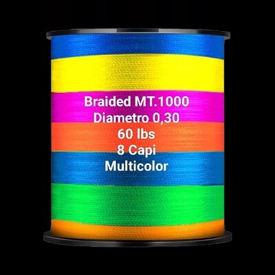 Bobina Braid 8capi 1000mt Multicolor
