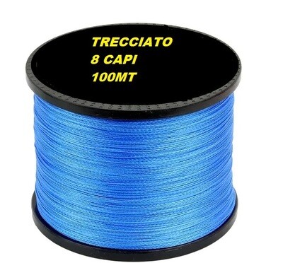 Trecciato 8 capi 100mt col. Blue