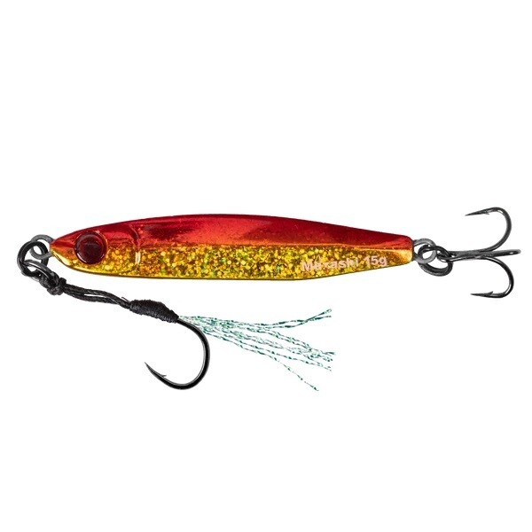 Mustad Mezashi jig col. red gold