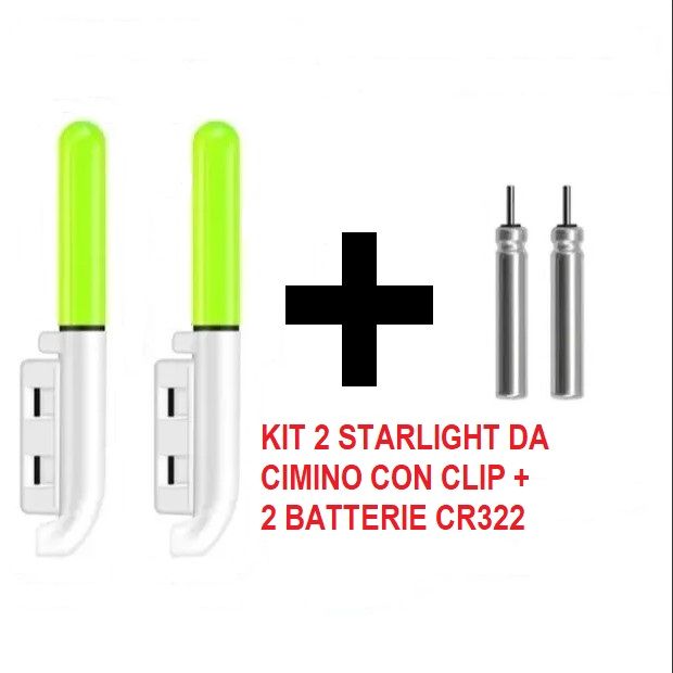KIT 2 Starlight Led da Cima + 2 BATTERIE CR322